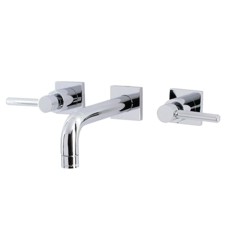 Kingston Brass KS6121DL Two-Handle Wall Mount Bathroom Faucet, Polished Chrome KS6121DL